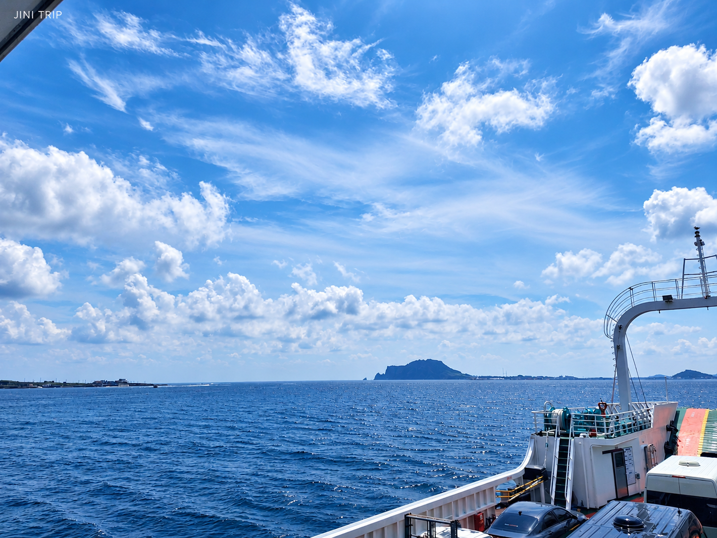 济州牛岛旅行与牛岛花园的自然风景