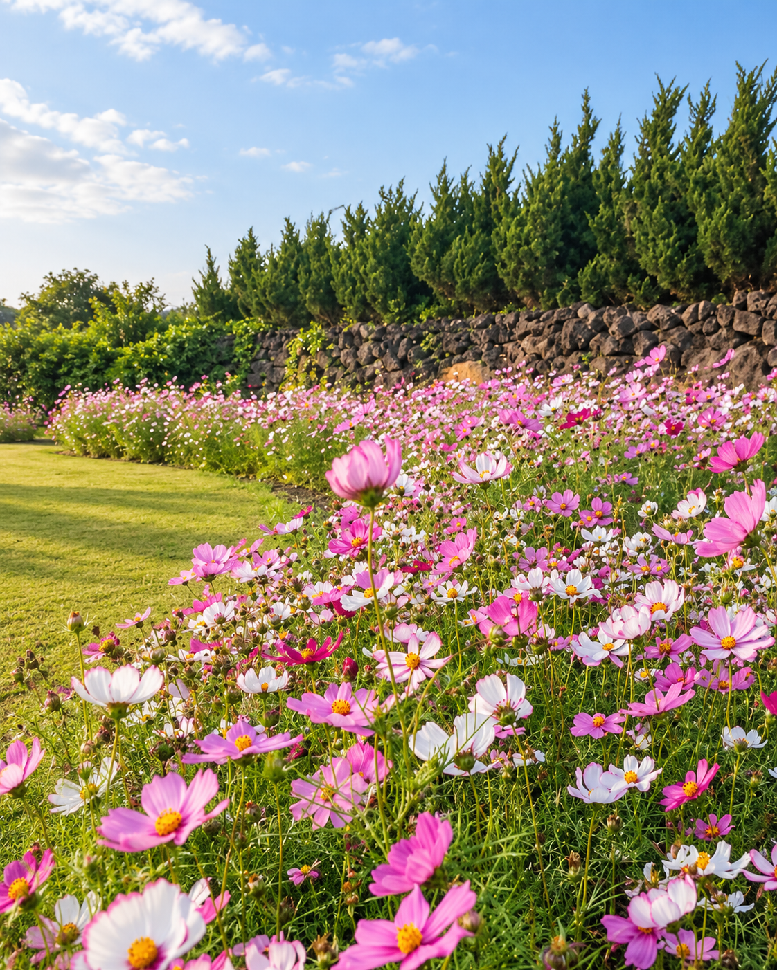 济州牛岛花园四季花卉景观